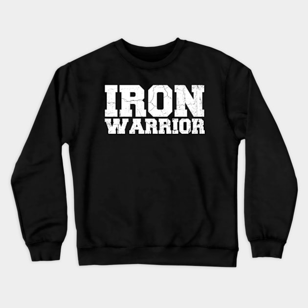 Iron warrior Crewneck Sweatshirt by SAN ART STUDIO 